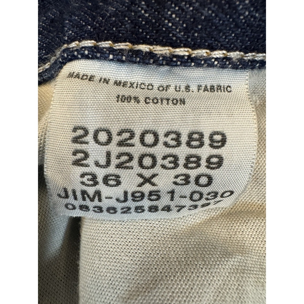 Lee Mens Jeans 36x30 Blue Dark‎ Wash Regular Straight Western Normcore Workwear - Picture 3 of 16